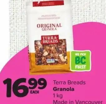 Terra Breads Granola 1 kg
