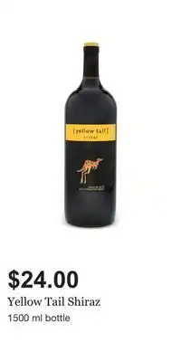 LCBO Yellow tail shiraz offer