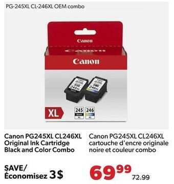 Shopper+ Canon pg245xl cl246xl original ink cartridge black and color combo offer