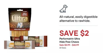 Petvalu Performatrin ultra hide free chews offer