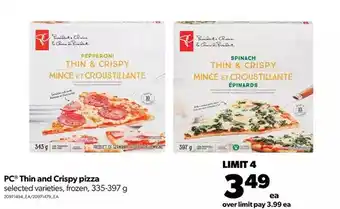 Real Canadian Superstore Pc thin and crispy pizza offer