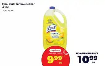 Real Canadian Superstore Lysol multi surface cleaner offer