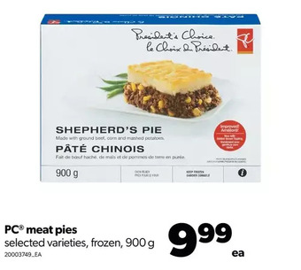 Real Canadian Superstore Pc meat pies offer
