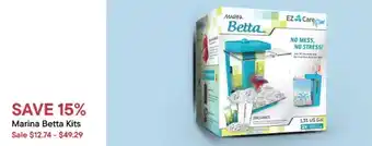 Petvalu Marina betta kits offer