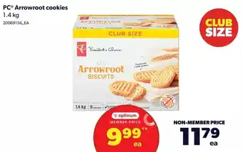 Real Canadian Superstore Pc arrowroot cookies offer