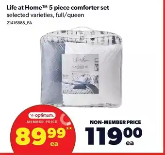Real Canadian Superstore Life at home 5 piece comforter set offer
