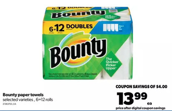 Real Canadian Superstore Bounty paper towels offer