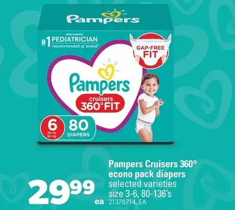 Real Canadian Superstore Pampers cruisers 360° econo pack diapers offer