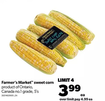 Real Canadian Superstore Farmer's market sweet corn offer