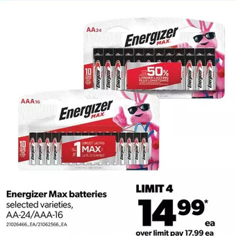 Real Canadian Superstore Energizer max batteries offer