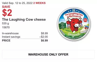 Costco The laughing cow cheese offer