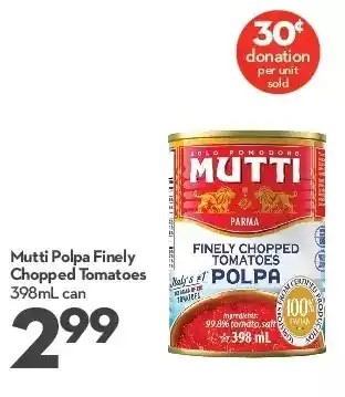 Longo's Multi polpa finely chopped tomatoes offer