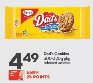 Longo's Dad's cookies offer