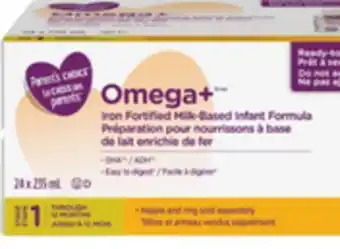 Walmart Parent's choice ready to feed omega+ offer