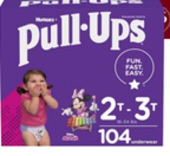 Walmart Pull-ups girls' potty training pants size 4, 2t-3t, 104 ct white size 2 offer