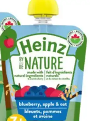 Walmart Heinz by nature organic baby food - blueberry, apple & oat purée offer
