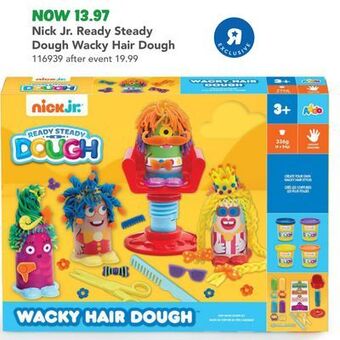 Toys R us Nick jr. ready steady dough wacky hair dough offer