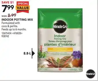 Lowe's Miracle-gro indoor potting mix offer