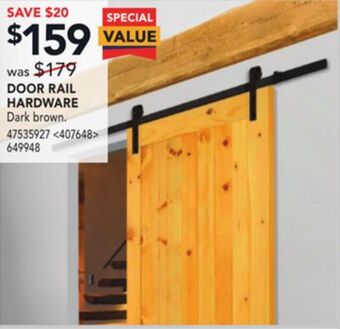Lowe's Door rail hardware offer