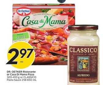 Sobeys Dr. oetker ristorante or casa di mama pizza offer