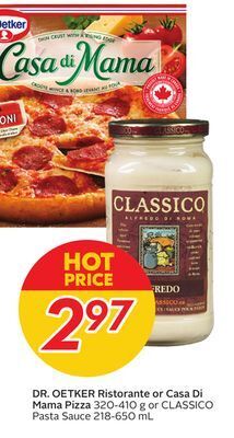 Sobeys Dr. oetker ristorante or casa di mama pizza offer