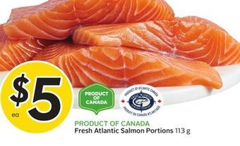 Sobeys Fresh atlantic salmon portions offer