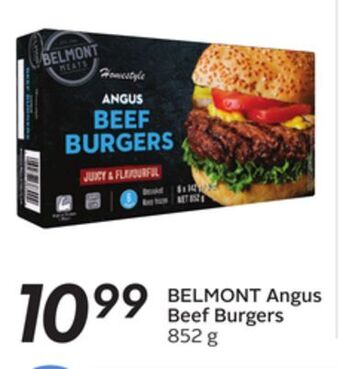 Sobeys Belmont angus beef burgers offer