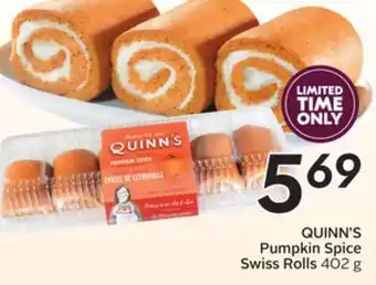 Sobeys Quinn's pumpkin spice swiss rolls offer