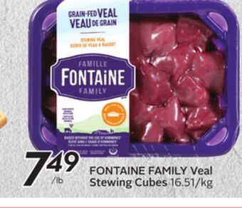 Sobeys Fontaine family veal stewing cubes offer