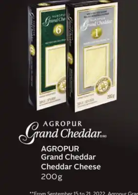 Sobeys Agropur grand cheddar cheddar cheese offer