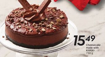 Sobeys Cheesecake made with kitkat® offer