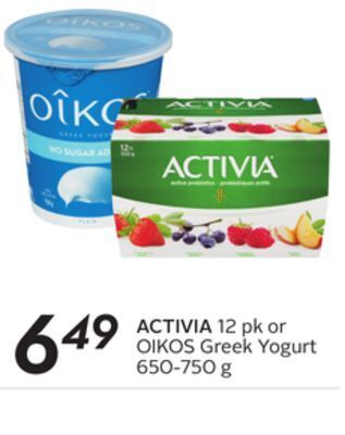 Sobeys Activia offer