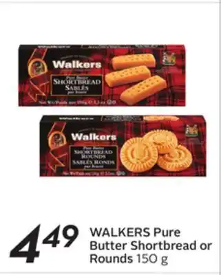 Sobeys Walkers pure butter shortbread or rounds offer