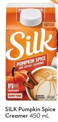 Sobeys Silk pumpkin spice creamer offer