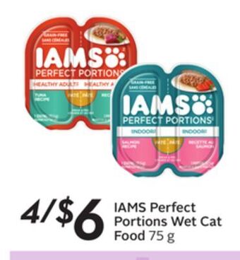 Sobeys Iams perfect portions wet cat food offer