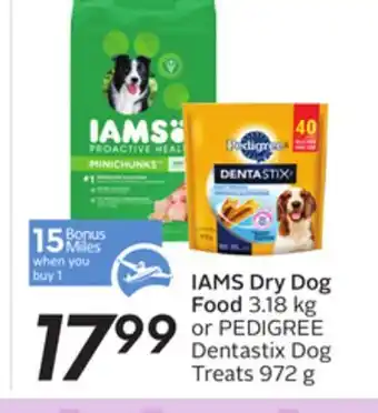 Sobeys Iams dry dog food - 15 air miles® bonus miles offer