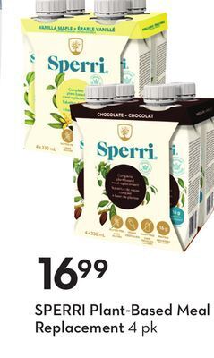Sobeys Sperri plant-based meal replacement offer