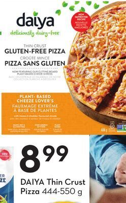 Sobeys Daiya thin crust pizza offer