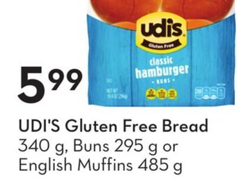 Sobeys Udi's gluten free bread offer