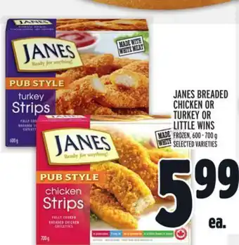 Metro Janes breaded chicken or turkey or little wins offer