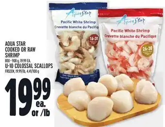 Metro Aqua star cooked or raw shrimp offer