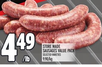 Metro Store made sausages value pack offer