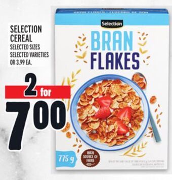 Metro Selection cereal offer