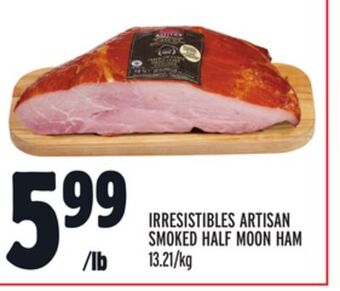 Metro Irresistibles artisan smoked half moon ham offer
