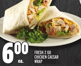 Metro Fresh 2 go chicken caesar wrap offer