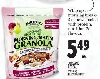 Metro Jordans cereal offer