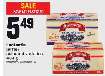 Independent Grocer Lactantia butter, 454 g offer