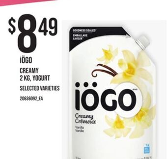 Independent Grocer Iögo creamy, 2 kg, yogurt offer