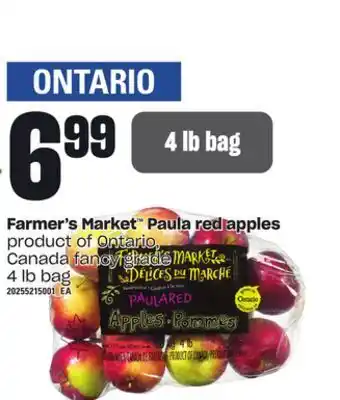 Independent Grocer Farmer's market™ paula red apples, 4 lb bag offer