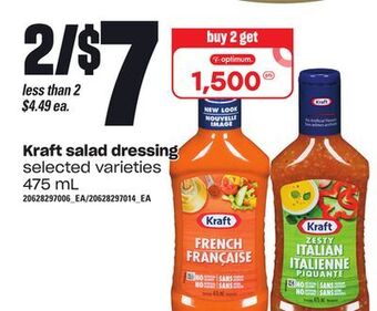 Independent Grocer Kraft salad dressing, 475 ml offer